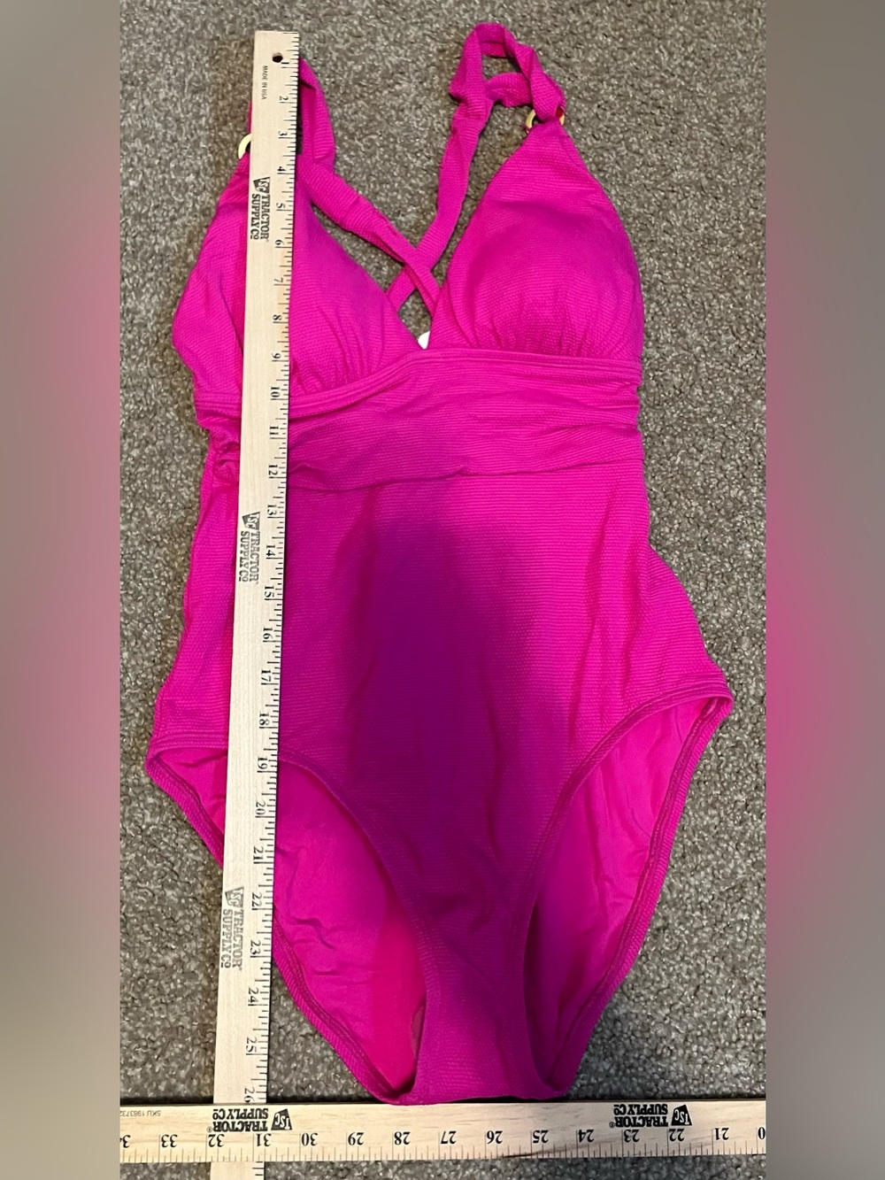 Tommy Bahama Island Clays V-Neck One-Piece Swimsuit size 6 - Picture 4 of 14